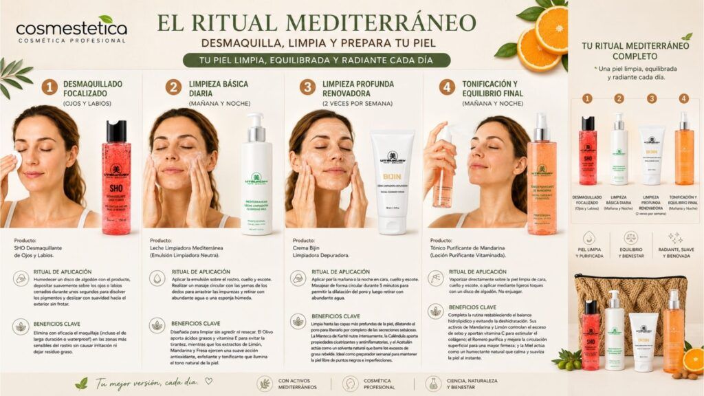Ritual mediterraneo de limpieza facial de Utsukusy