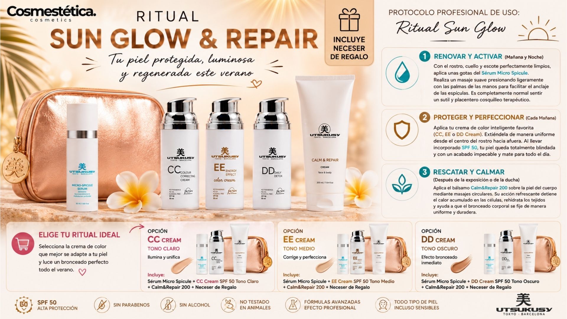 Pack Ritual Sun Glow & Regenerante – Protocolo de Alta Cosmética y Rejuvenecimiento Avanzado