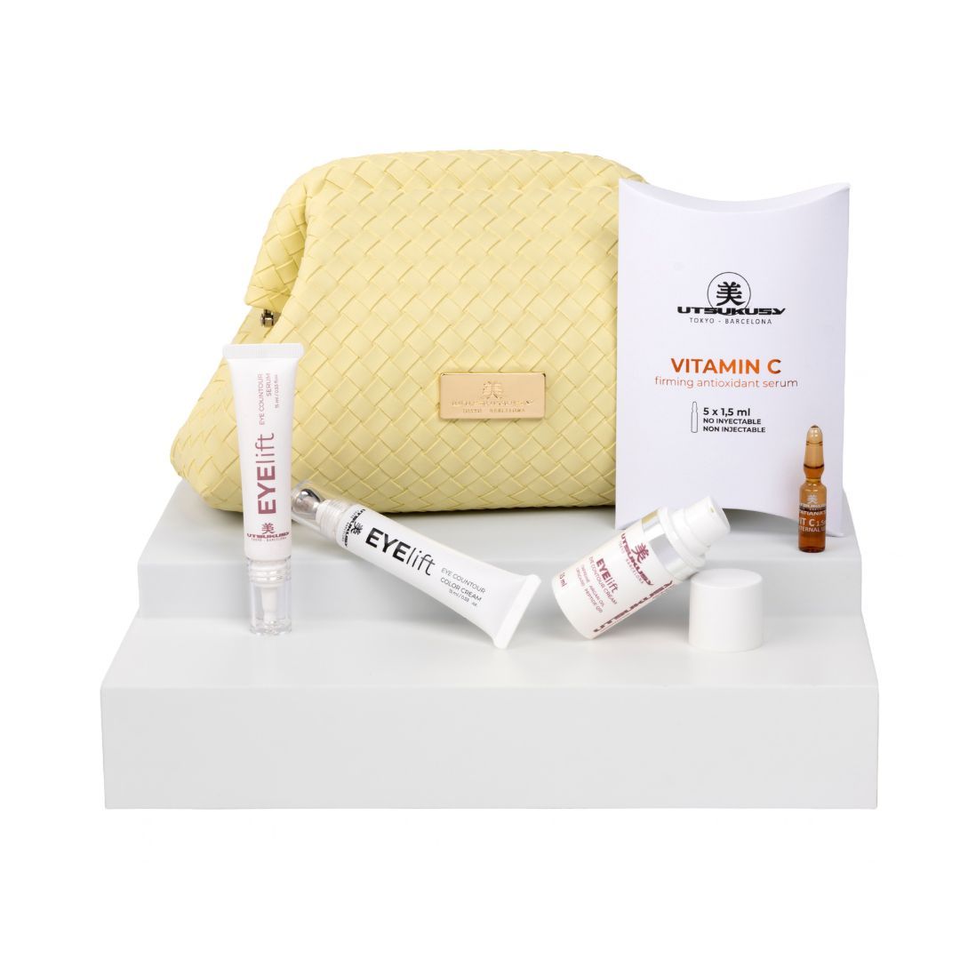 Neceser Eye Lift Color de Utsukusy con ampollas de vitamina C