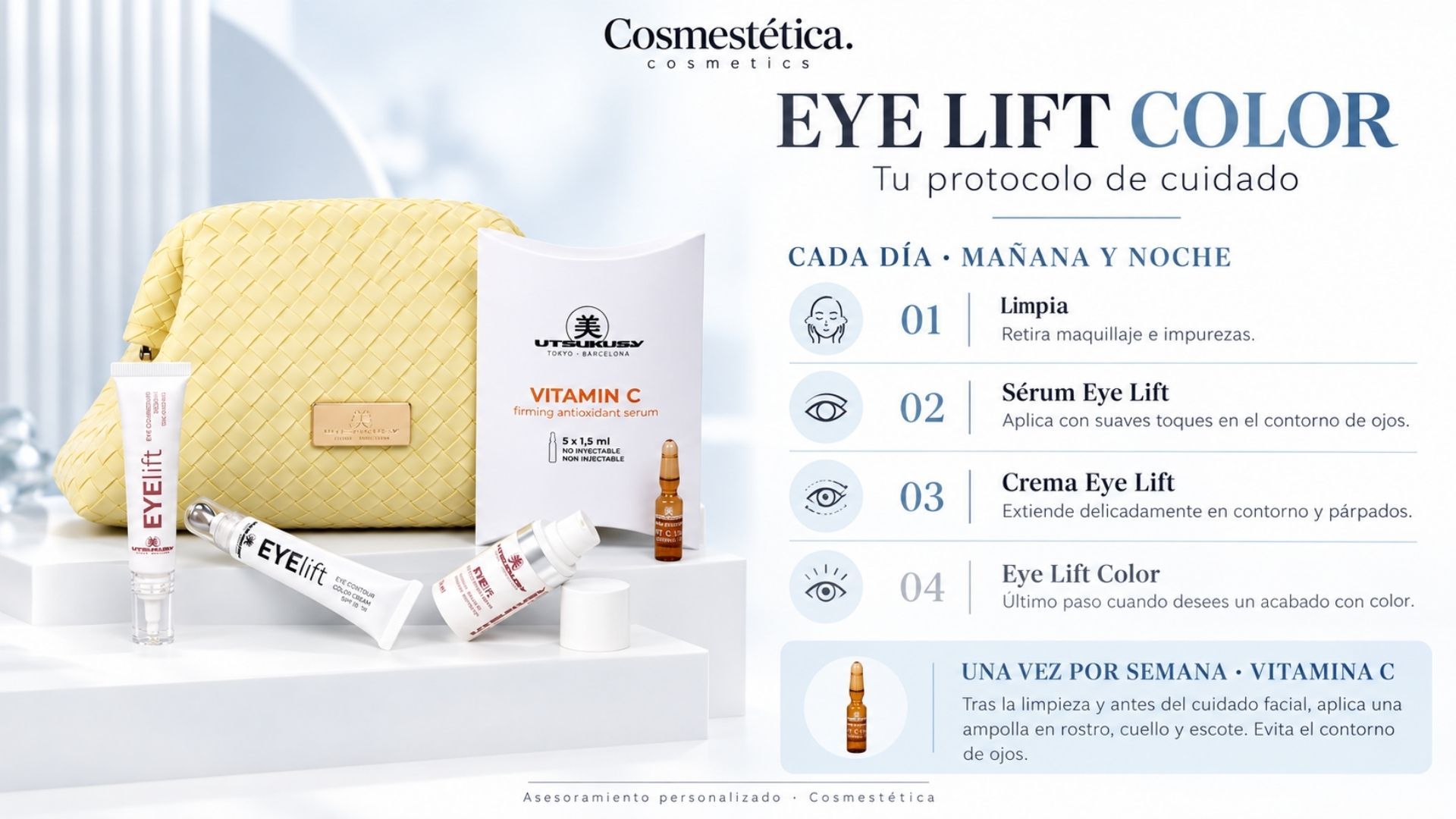 neceser contorno color utsukusy. cosmestetica